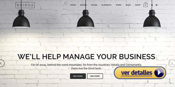 Mejor tema wordpress barato bridge