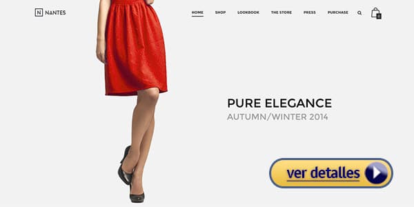 Plantilla wordpress para una tienda online nantes