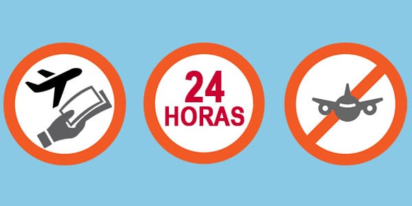 Regla de 24 horas cancelar un vuelo