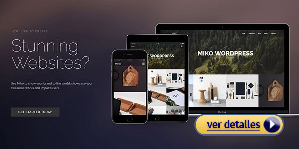 Tema wordpress para una app miko