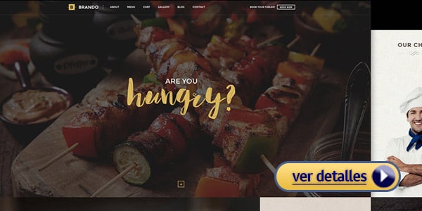 Temas wordpress para restaurantes brando