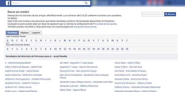 encontrar a alguien en facebook directorio
