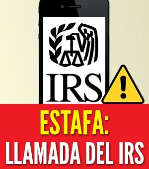 llamada del irs estafa
