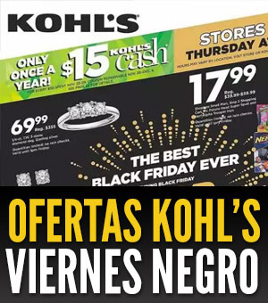 Kohl's viernes negro black friday
