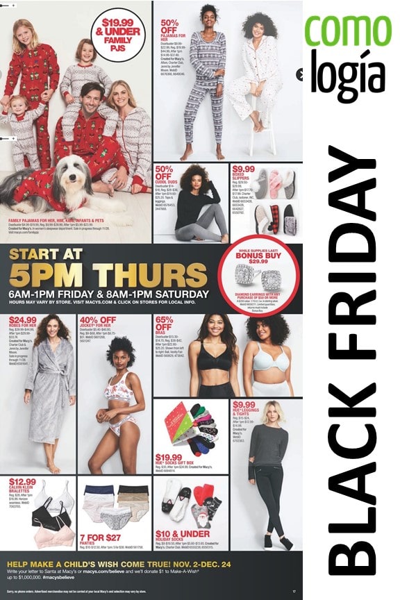 Macy's viernes negro 2019 Ofertas OBLIGATORIAS de Black Friday que
