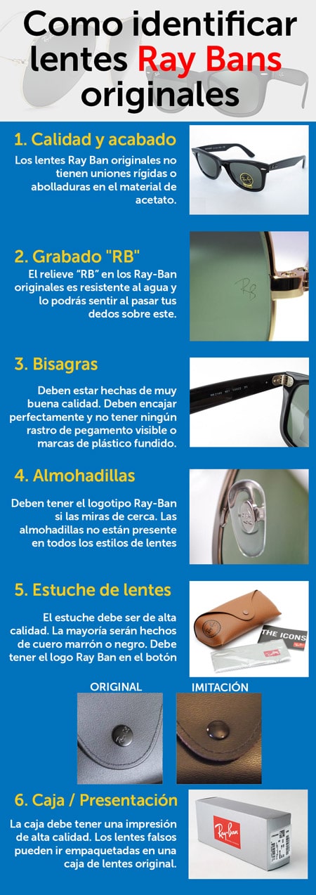 comprobar lentes rayban originales