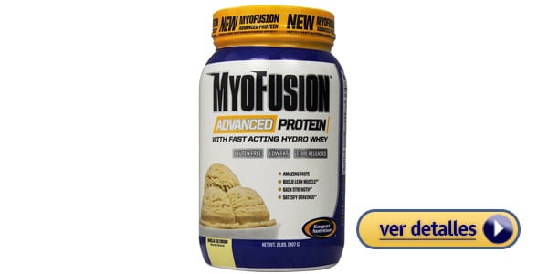 polvo de proteina para musculos Gaspari Nutrition Myofusion Advanced Protein