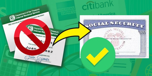 transferir tu historial de credito ITIN a un numero de social security