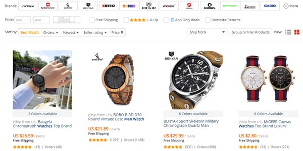 Relojes para hombre aliexpress dropshipping