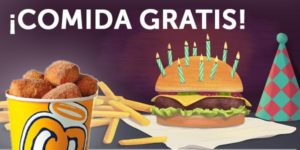 comida gratis productos gratis en tu cumpleaños