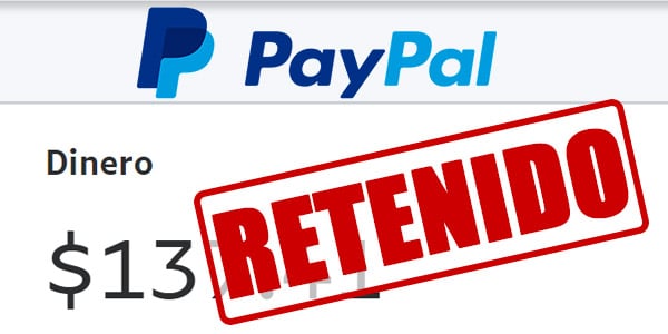 dinero retenido en paypal