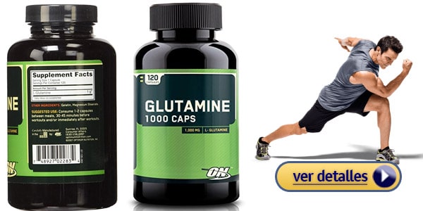 Mejor suplemento de glutamina capsulas de Glutamina Optimum Nutrition
