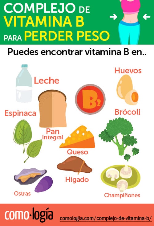 complejo b perder peso fuentes de vitamina b