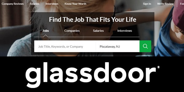 Glassdoor encontrar pasantias sitios