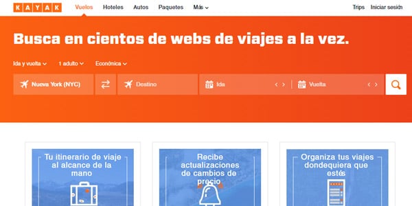 Kayak mejor dia para comprar vuelos