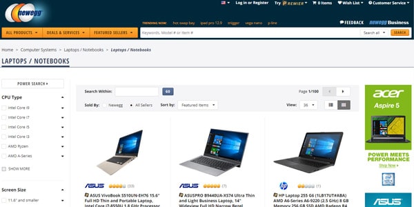 Newegg laptop economica