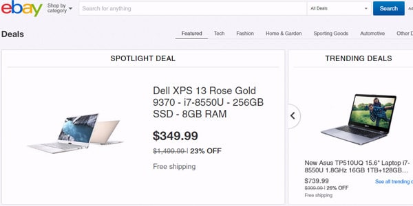 eBay laptop ofertas