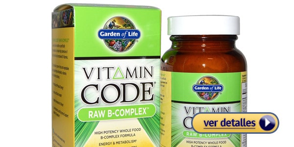 garden of life Mejor complejo B hecho con ingredientes naturales