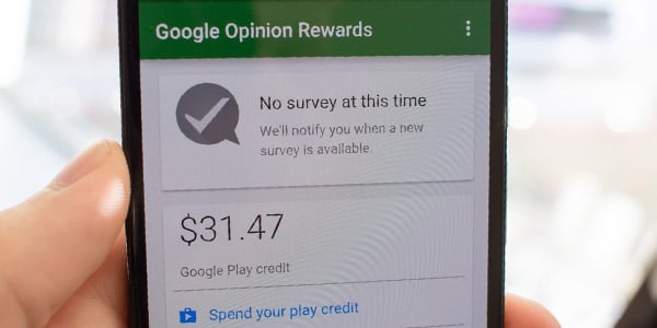 prueba de pago google opinion rewards google play credito