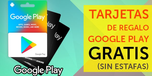 tarjetas de regalo google play gratis codigos