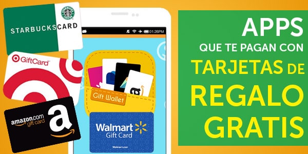 apliaciones tarjetas de regalo gratis android ios