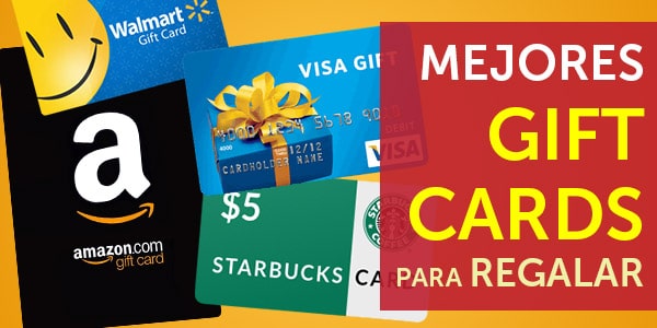 mejores gift cards para regalar tarjetas de regalo