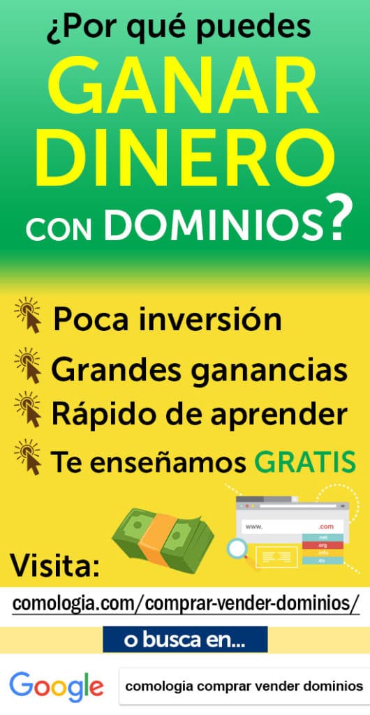 ganar dinero comprando vendiendo dominios