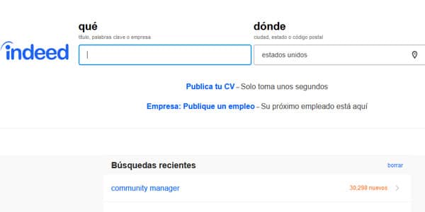 indeed encontrar trabajo