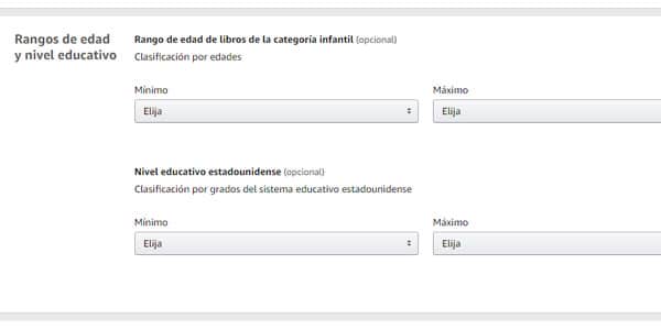 rangos de edad libro en amazon