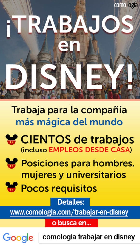 trabajos en disney