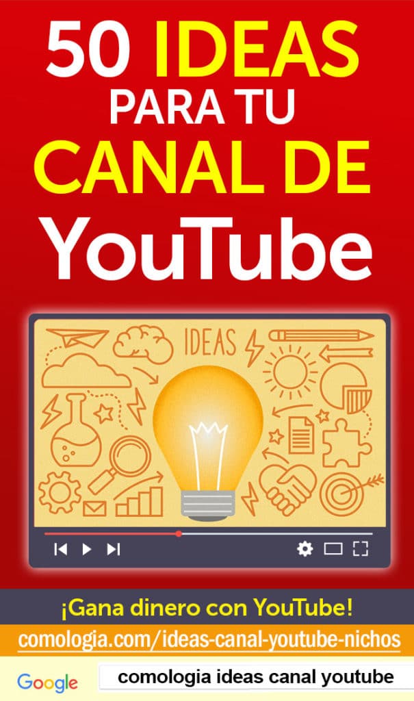 ideas canal youtube nichos ganar dinero