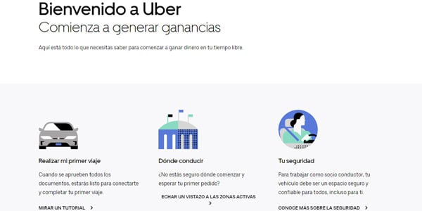 pagina landing uber