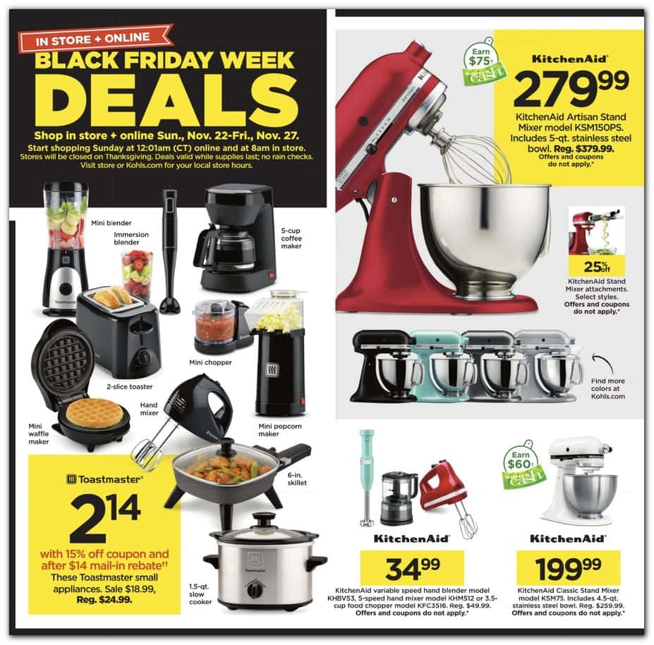 Kohl’s viernes negro 2021 Ofertas Kohl’s Black Friday + FOLLETO