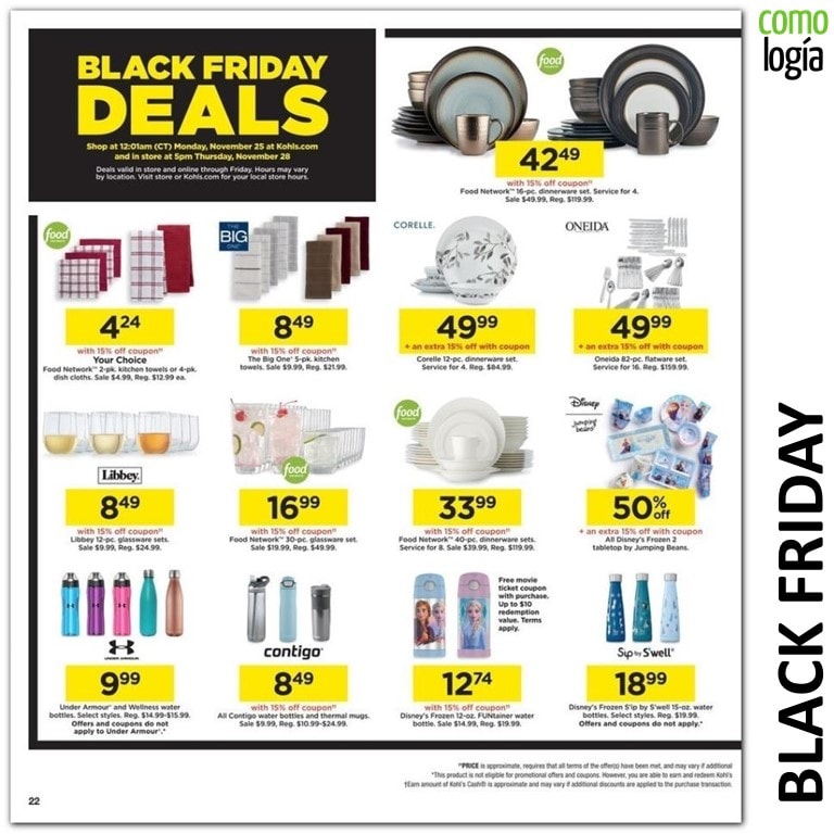 Kohl’s viernes negro 2020 Ofertas Kohl’s Black Friday + FOLLETO