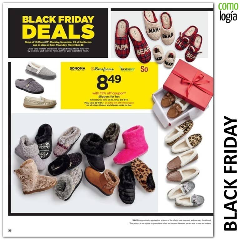 Kohl’s viernes negro 2020 Ofertas Kohl’s Black Friday + FOLLETO