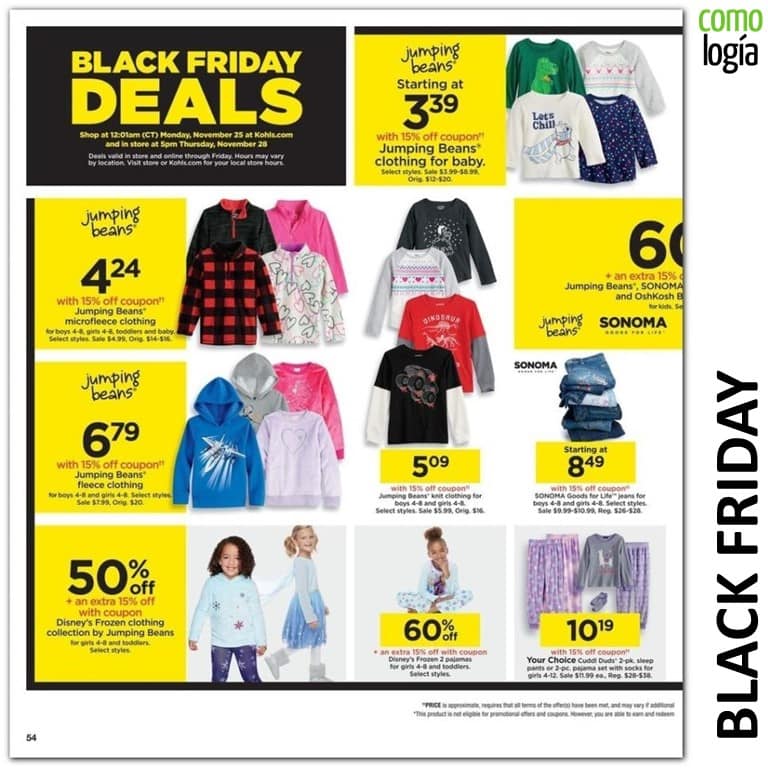 Kohl’s viernes negro 2020 Ofertas Kohl’s Black Friday + FOLLETO