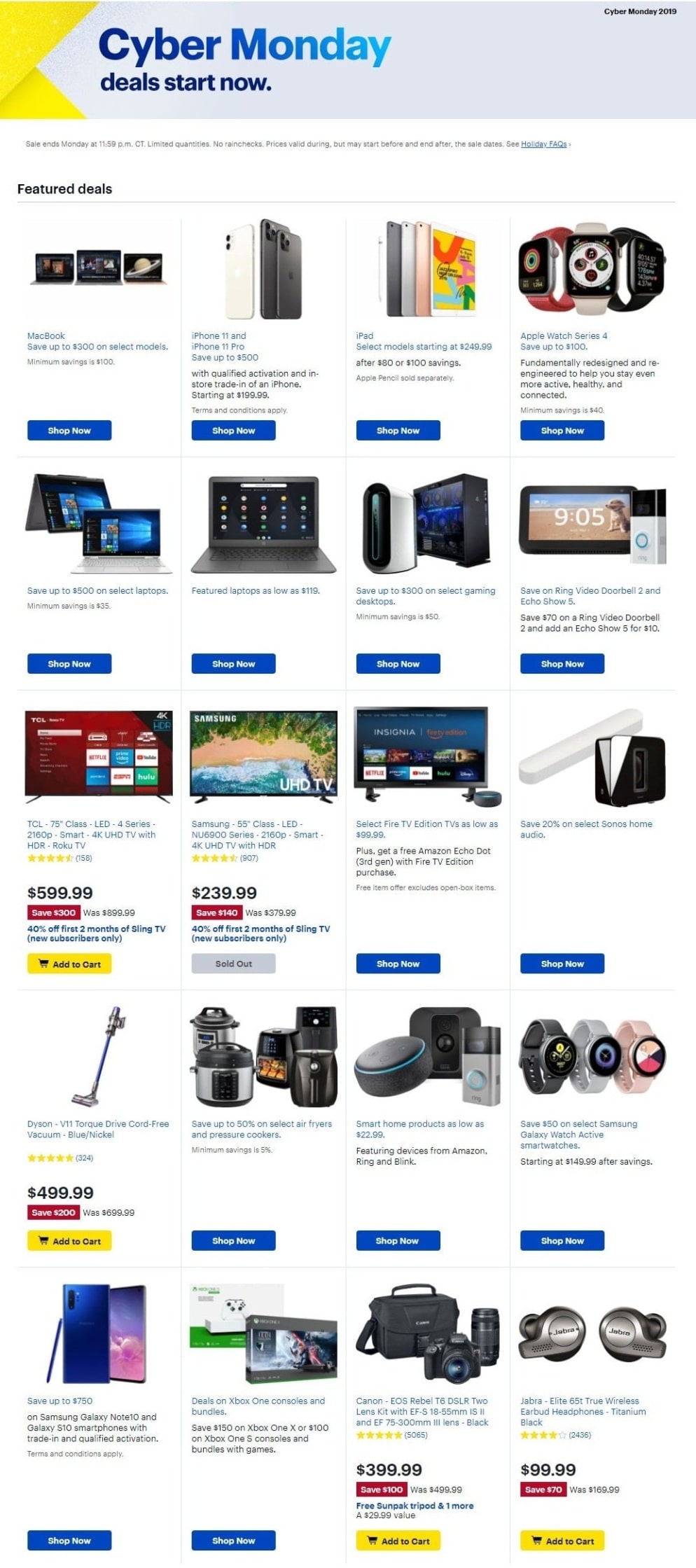 Best Buy Cyber Monday 2020 TODAS las ofertas del lunes cibernético