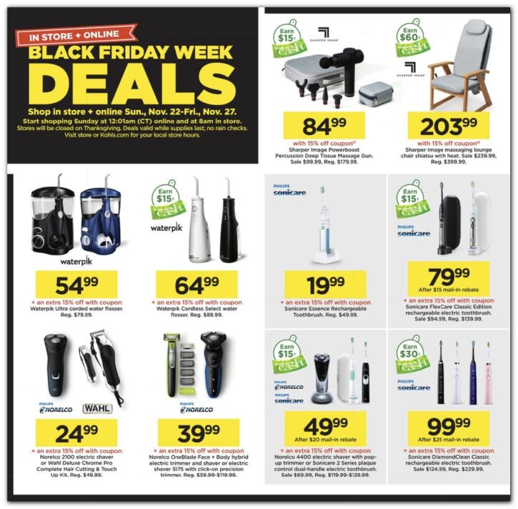 Kohl’s viernes negro 2021 Ofertas Kohl’s Black Friday + FOLLETO